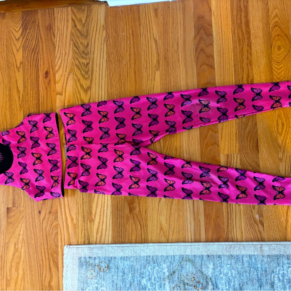 Terez butterfly outfit.  Bra top and leggings